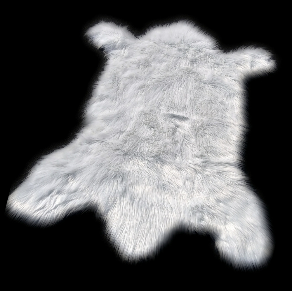White Polar Bear Skin Rug